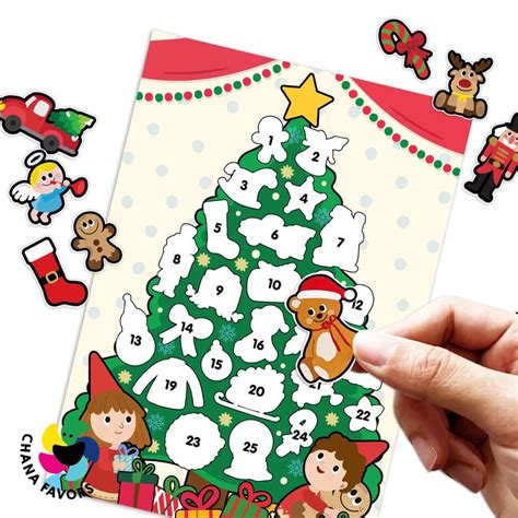 Christmas Countdown Printable Ornament Matching Challenge Festive