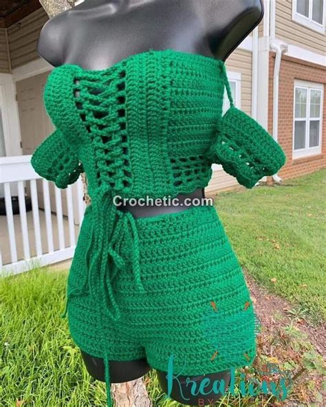 Trendy Stylish Girls Useful Crochet Projects Two Piece Outfit Free Pattern Summer Top Ideas Diy