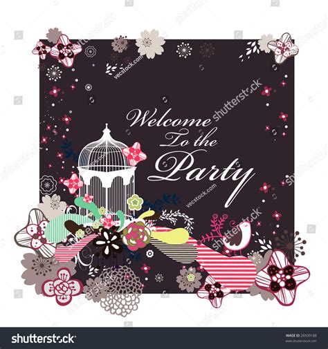 Welcome Party Invitation Card Stock Vector (Royalty Free) 26939188 ...