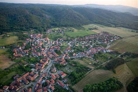 Benzingerode Von Oben Ortsansicht Am Rande Von Landwirtschaftlichen