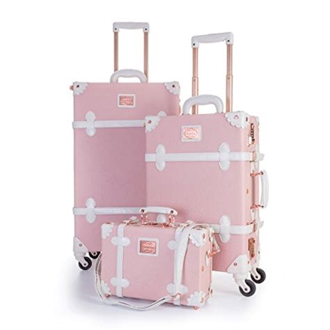 pink luggage sets