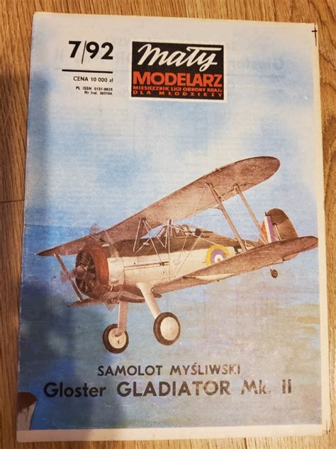 Ma Y Modelarz Samolot Gloster Gladiator Zgorzelec Kup Teraz Na