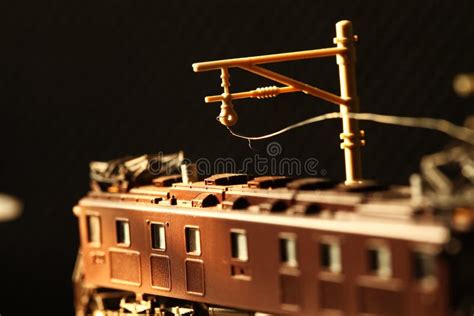 Miniature Railroad Toy Model Scene. Stock Photo - Image of rail, color: 110653608