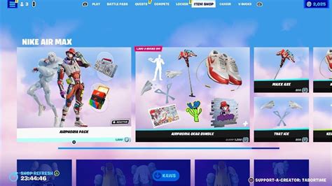 The New Fortnite X Nike Airphoria Skin Bundle And Geat Bundle Showcase