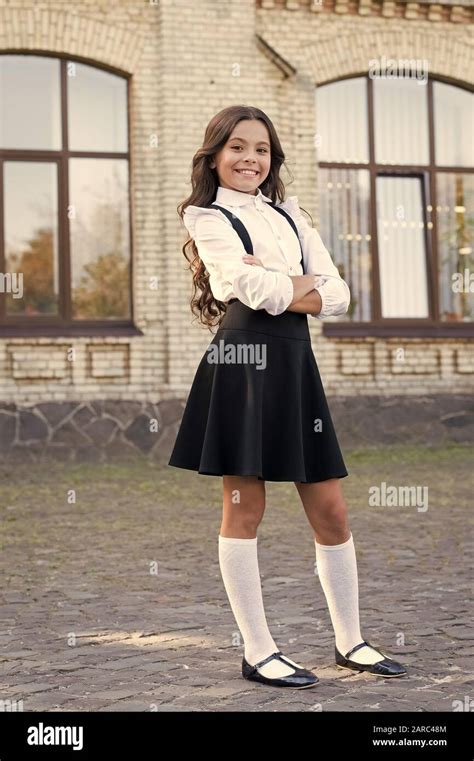 Daily outfit. Adorable schoolgirl. Perfect matching clothes. Kids ...