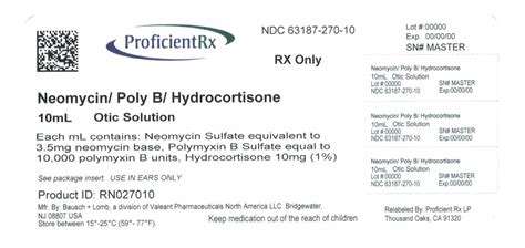 Neomycin And Polymyxin B Sulfates And Hydrocortisone Otic Solution Usp