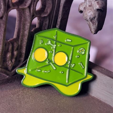 Gelatinous Cube Enamel Pin For Dungeons And Dragons Slime Etsy Uk