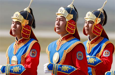 Mongolia Honor Guard For Pope Francis