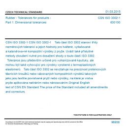 CSN ISO 3302 1 Rubber Tolerances For Products Part 1 Dimensional