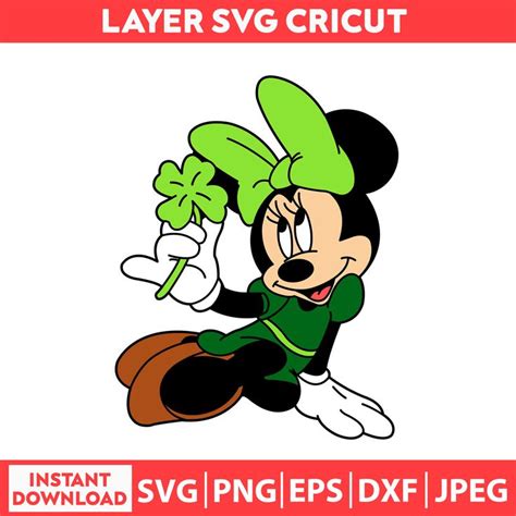 Minnie Svg Lucky Svg St Patricks Day Svg Mickey Disney Sv Inspire