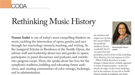 Coda: Rethinking Music History - Symphony