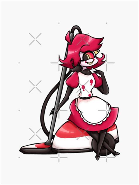 Niffty On Vacuum Hazbin Hotel Stickers Sticker For Sale By