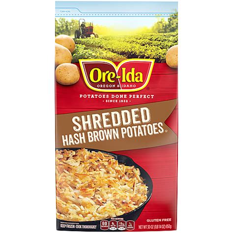 Ore Ida Shredded Hash Brown Potatoes Oz Bag Potatoes Sedano S