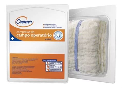 Campo Operatório Estéril Radiopaco Cremer 25x28 5 Pct Frete grátis