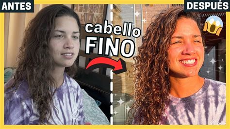 Cómo DEFINIR y DAR VOLUMEN al Cabello RIZADO y FINO en TRANSICIÓN