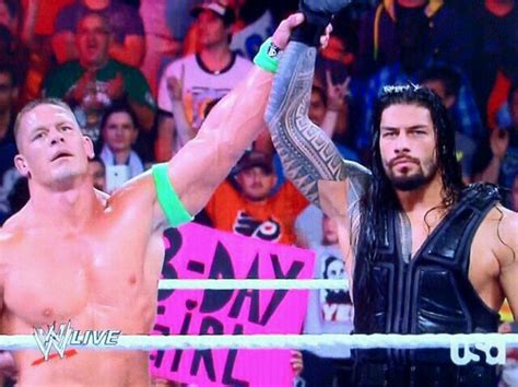 John Cena And Roman Reigns Wwe Superstars