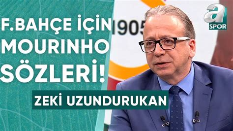 Zeki Uzundurukan N M Zdeki Sezon Fenerbah E Nin Teknik Direkt R