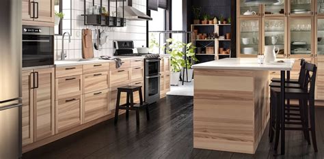 Natural Ash Kitchen Cabinets Torhamn Series Ikea