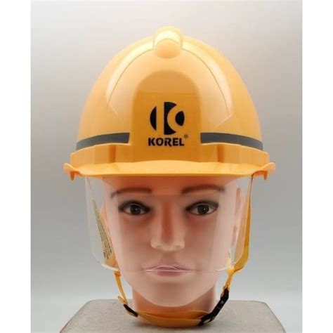 Korel Vent Star Short Peak Helmet With Y Chin Strap And Retractable Visor