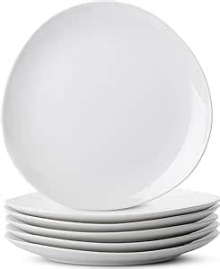 Amazon Btat White Porcelain Dinner Plates Triangular Set Of