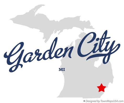 Map of Garden City, MI, Michigan