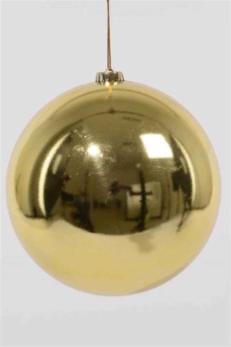 Decoris Kerstbal Kuststof 20cm Goud Bol