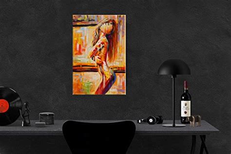 Amemny Colorful Sexy Art Nude Woman Abstract Canvas Painting Wall Art