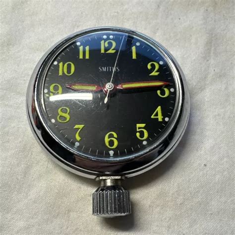 SUPERB VINTAGE SMITHS Chrome Stop Pocket Watch Rally Timer Luminous