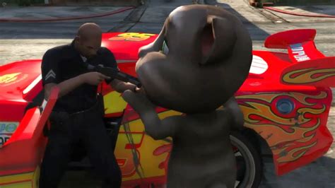 Rayo McQueen Y El Gato TOM En GTA V Rayo McQueen SECUESTADO My