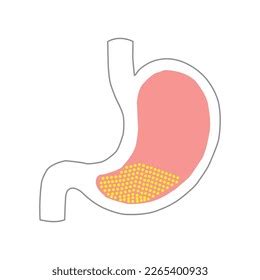 Stomach Gas Vector Icon Illustration Isolated Stock Vector Royalty