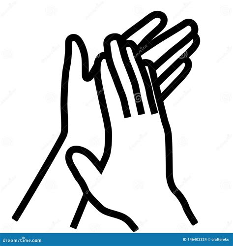 Clapping Hands Vector Illustration by Crafteroks Stock Vector ...