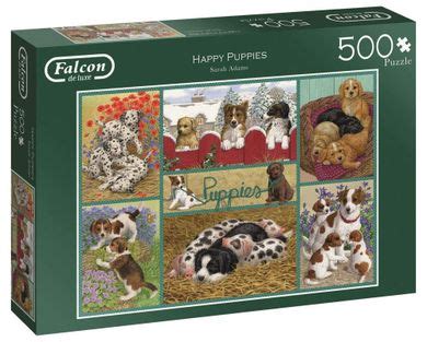 Jumbo Falcon Wesołe szczeniaki puzzle 500 elementów smyk