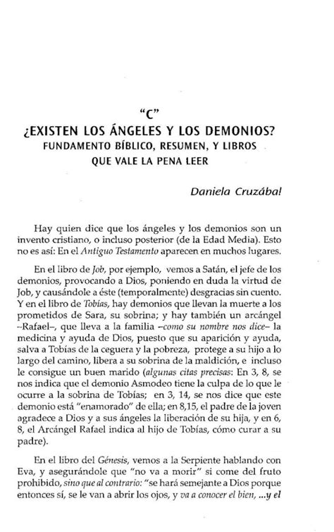 Pdf Sobre Los Demonios Ap Ndice C Existen Los Angeles Y Los