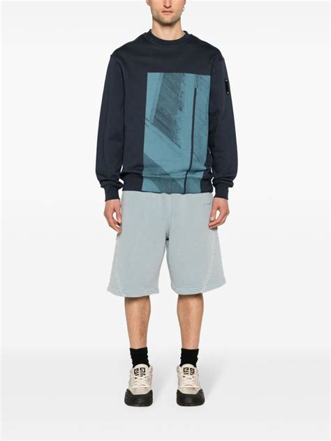 A Cold Wall Cubist Cotton Track Shorts Blue Farfetch