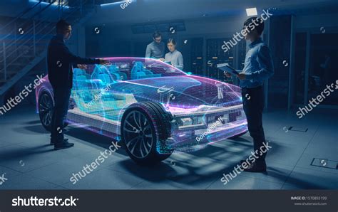 Group Automobile Design Engineers Working On Stock Photo 1570893199 ...