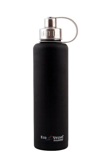 EcoVessel BOULDER Triple Insulated Stainless Steel Water Bottle With