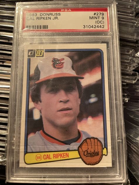 Psa Oc Donruss Cal Ripken Jr Nd Year Low Pop Baltimore