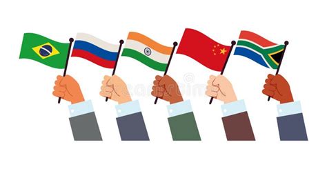 Brics Cooperation Countries Stock Illustration - Illustration of market ...