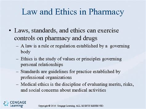 Chapter 3 Pharmacy Law And Ethics For Technicians