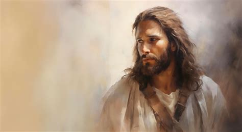 Premium AI Image | Portrait of Jesus Christ Oil painting on canvas