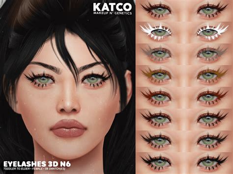 Sims 3D 4 Eyelashes N6 MiCat Game