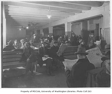 Salvation Army Interior Showing Men On Benches 2nd Avenue South And