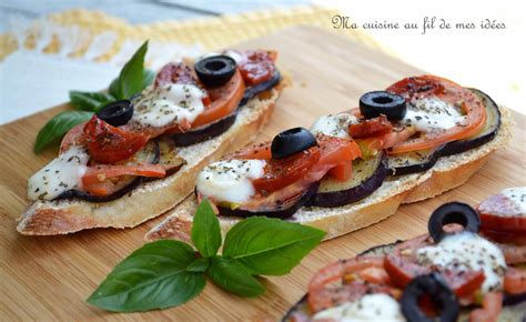 Ma Cuisine Au Fil De Mes Id Es Bruschettas Aux Aubergines Grill Es