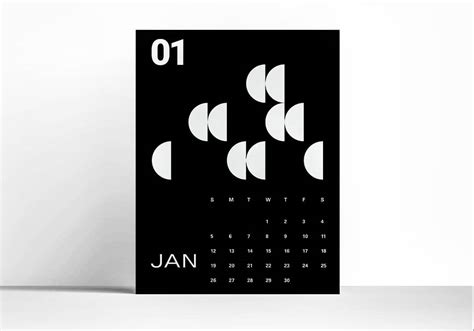 Minimalist Calendar Design : r/graphic_design