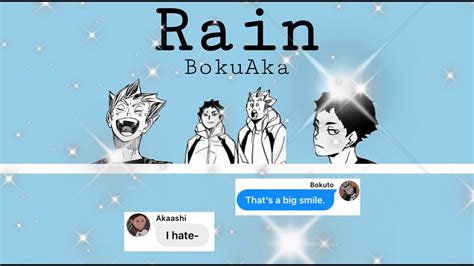 Rain ~ Bokuaka 🏐haikyuu Texts🏐 Youtube