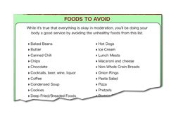 foods  avoid healthy eating guide