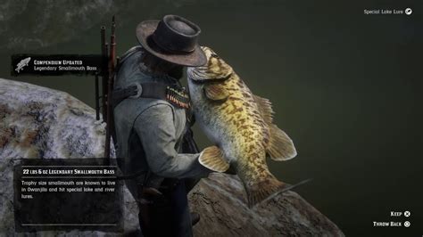 How To Catch Legendary Fish Smallmouth Bass Red Dead Redemption 2