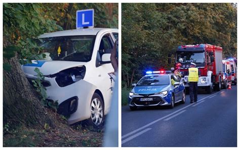 Auto Nauki Jazdy Uderzy O W Drzewo W Powiecie Radziejowskim Kursantka