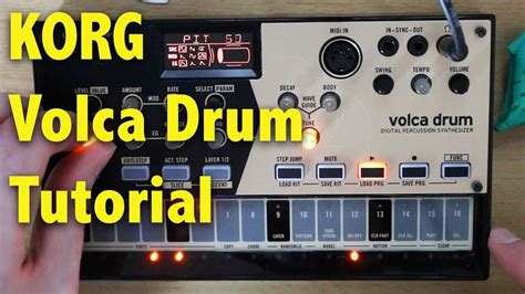 KORG Volca Drum Full Tutorial YouTube