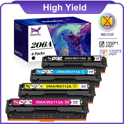 Hp 206a206x Laser Toner Cartridges High Yield No Chip For Laserjet